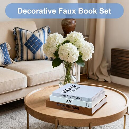Decorative Books Set of 3, Modern Faux Books for Coffee Table, Bookshelf & Mantel Decor, Multi-Functional Storage Boxes for Photos & Keepsakes, Aesthetic Home Decoration Accents in Saudi Arabia