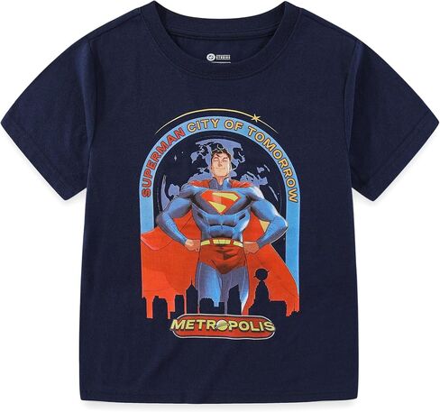 WARNER BROS Superman Boys Short Sleeve T-Shirt for Big Kids in Saudi Arabia