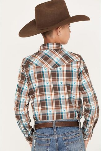 Cody James Boys' Bull Dobby Long Sleeve Snap Western Shirt - Cbsp23w61 in Saudi Arabia