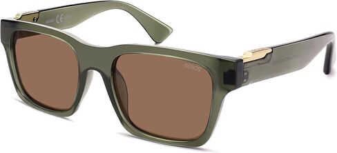 نظارات شمسية مربعة مستقطبة عصرية من SOJOS للنساء والرجال، UV400 Retro Square 70s 80s 90s Shades SJ2622 in Kuwait