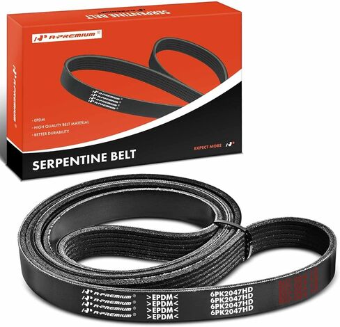 حزام محرك سيربنتين عالي التحمل متوافق مع سيارات حافلات Ford & Starcraft - F-250 F-350 F-450 F-550 Super Duty، E-150، E-250 Econoline، E-350 Club Wagon، E-450 E-550 Super Duty، Starlite in Saudi Arabia