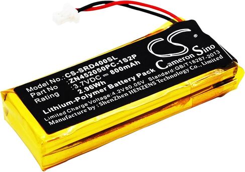 Li-Polymer Replacement Battery for Cardo G9, Scala Rider G9x, Scala Rider G4, Scala Rider G9, G9x, G4 PN WW452050-2P, ZN452050PC-1S2P, BAT00002, BAT00004 800mAh in Saudi Arabia