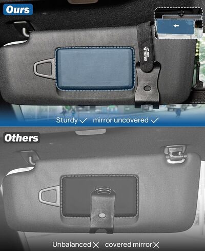 JOYTUTUS Polarized Sun Visor Extender for Car, Upgraded Adjustable Car Sun Visor Extension Sun Blocker, Anti-Glare Stray Light in Saudi Arabia