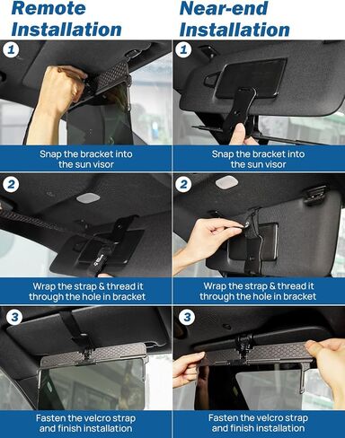 JOYTUTUS Polarized Sun Visor Extender for Car, Upgraded Adjustable Car Sun Visor Extension Sun Blocker, Anti-Glare Stray Light in Saudi Arabia