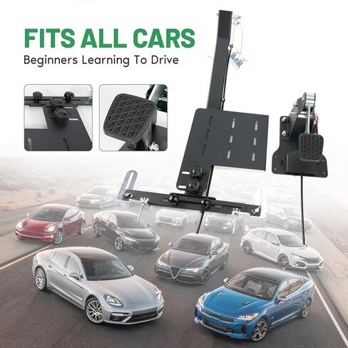 جهاز التحكم في دواسة الفرامل من جانب الركاب، دواسة الفرامل للسائق الطالب، السائق الجديد يتعلم قيادة فرامل تدريب السيارة (دواسة الفرامل الجانبية للراكب + دعامة القاعدة) in Kuwait