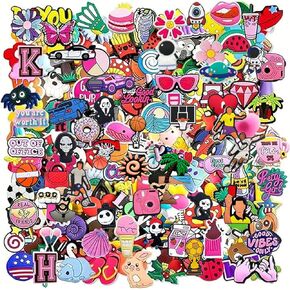 Shoe Decoration Charms Random 20, 30, 50, 100 Pcs, Collection, Featuring Animals, for Shoe, Bracelet Wristband, Party Gifts in Saudi Arabia