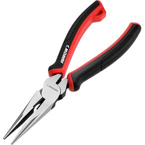 ARROW Needle Nose Pliers, 8-inch Long Nose Cutting Pliers with Wire Cutter, Comfortable TPR Handle, High Carbon Steel, High Leverage Diagonal Design in Kuwait