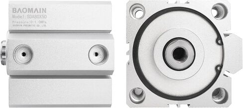 اسطوانة الهواء الرقيقة المدمجة Baomain SDA 50x30 50mm تتحمل 30mm Stroke PT1/4 port in Saudi Arabia