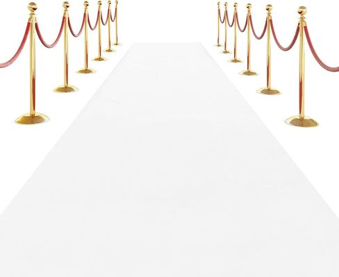 SK Studio Brown Carpet Runner Rug for Party, 3 x 15 ft Felt Aisle Runner with Carpet Tape Stage Door Entrance Cover for Movie Theme Party Wedding Decoration in Kuwait