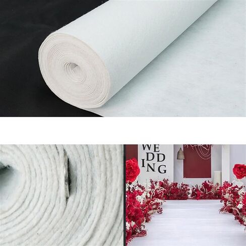 SK Studio Brown Carpet Runner Rug for Party, 3 x 15 ft Felt Aisle Runner with Carpet Tape Stage Door Entrance Cover for Movie Theme Party Wedding Decoration in Kuwait