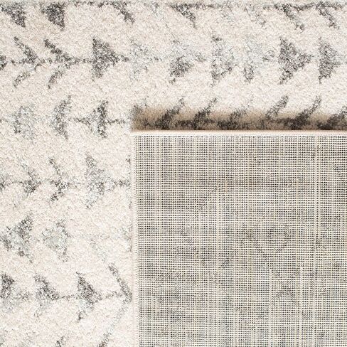 SAFAVIEH Tulum Collection Runner Rug - 2' x 6', Dark Grey & Ivory, Moroccan Boho Distressed Design, Non-Shedding & Easy Care, Ideal for High Traffic Areas in Living Room, Bedroom (TUL262F) in Saudi Arabia