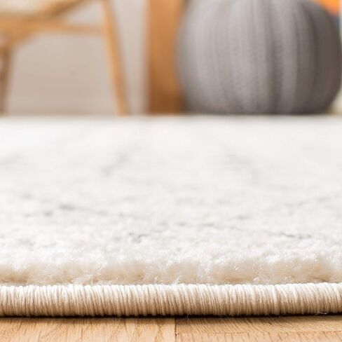 SAFAVIEH Tulum Collection Runner Rug - 2' x 6', Dark Grey & Ivory, Moroccan Boho Distressed Design, Non-Shedding & Easy Care, Ideal for High Traffic Areas in Living Room, Bedroom (TUL262F) in Saudi Arabia