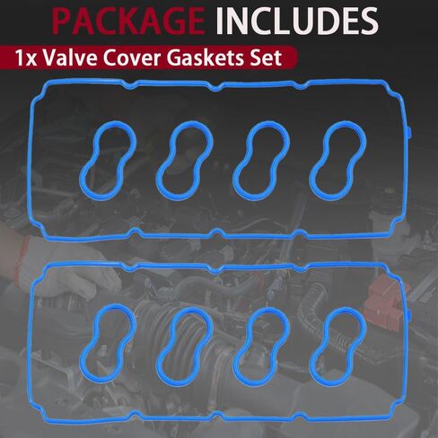 VS50625R Valve Cover Gasket for Dodge Ram 1500 (5.7L/V8), Ram 2500/3500, Charger, Challenger, Durango, Magnum & Jeep Grand Cherokee, Chrysler 300(2005-2018) 6.1L/6.4L/V8 Compatible in Saudi Arabia