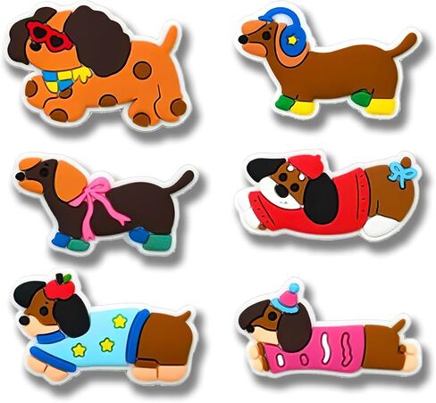 16 قطعة من سحر حذاء Dachshund للكلاب، سحر حذاء الجرو، سحر أحذية الكلاب للأولاد والبنات والرجال والنساء، صنادل معصم PVC، إكسسوارات الحفلات، دبابيس وديكور in Saudi Arabia
