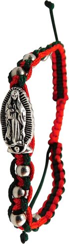 Westmon Works Our Lady of Guadalupe Mexico Bracelet with Macrame Cord with Metal Charm, Set of 2 in Saudi Arabia