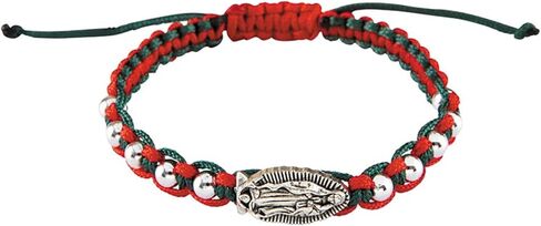 Westmon Works Our Lady of Guadalupe Mexico Bracelet with Macrame Cord with Metal Charm, Set of 2 in Saudi Arabia