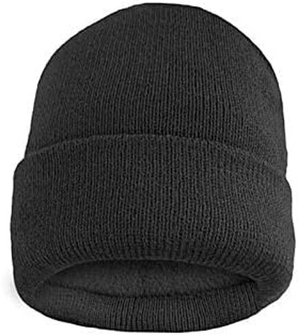 Durable Thermally Insulated Winter Hat - Fleece Lined Fold Over Soft Beanies in Saudi Arabia