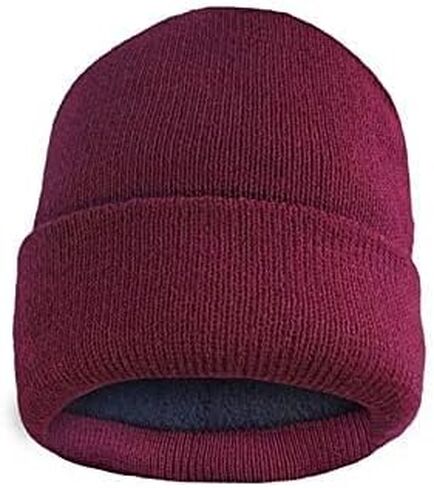 Durable Thermally Insulated Winter Hat - Fleece Lined Fold Over Soft Beanies in Saudi Arabia