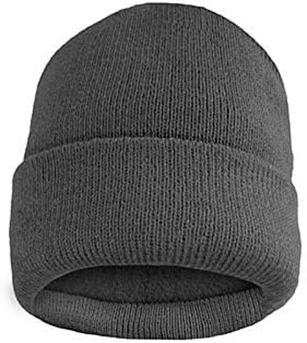 Durable Thermally Insulated Winter Hat - Fleece Lined Fold Over Soft Beanies in Saudi Arabia