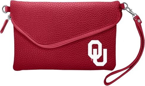 Littlearth Womens NCAA Utah Utes Pebble Fold Over Crossbody Purse, Team Color, 6"x 9" x 0.75", (100432-UUTA-LRED) in Saudi Arabia