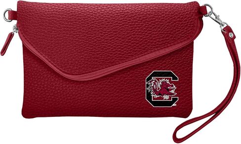 Littlearth Womens NCAA Utah Utes Pebble Fold Over Crossbody Purse, Team Color, 6"x 9" x 0.75", (100432-UUTA-LRED) in Saudi Arabia