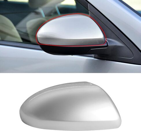متوافق مع Mazda 2 2011-2015/Mazda 3 2010-2013 غطاء غطاء مرآة الجانب الأيسر للسائق، بديل غطاء مرآة الرؤية الخلفية للباب الأيسر لمازدا، أسود لامع in Kuwait