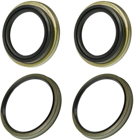 4X Front Wheel Seal Inner & Outer Automotive Replacement Wheel Seals for 4Runner 1996-2002 for Sequoia 2001-2007 for Tacoma 1995-2004 for Tundra 2000-2006 in Saudi Arabia