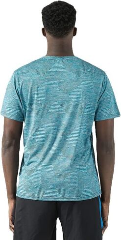 Men's Camouflage Short Sleeve Athletic Fit T-Shirt Quick Dry Moisture Wicking Performance Top for Running Training in Saudi Arabia