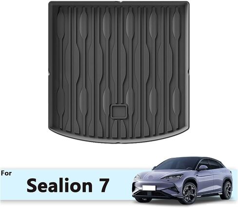 Car Rear Trunk Mats All-Weather Cargo Liner Custom Fit Cargo Mats Compatible for BYD Sealion 7 EV 2024 2025 TPE Trunk Cover Accessories in Saudi Arabia
