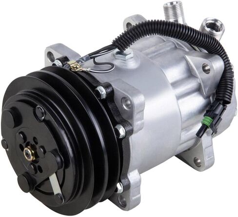 ضاغط التيار المتردد وقابض تكييف الهواء لشركة Mack International & Freightliner يستبدل Sanden SD7H15HD 12v 4664 4639 8104 4647 4654 - BuyAutoParts 60-02160NA NEW in Kuwait