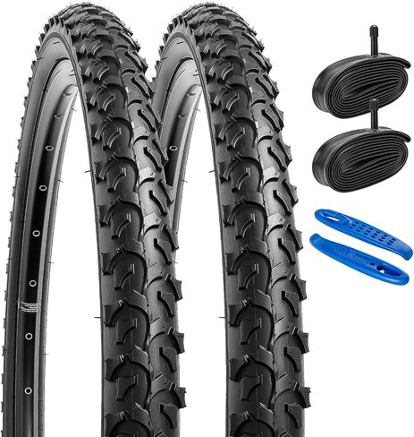 YUNSCM 2-PCS 26" Bike Tires 26x2.125/57-559 Compatible with Mountain/Off Road Bike 26x1.95 26x2.0 26x2.10 26x2.125 26x2.15 Bike Bicycle Tires (Y-1108) in Saudi Arabia