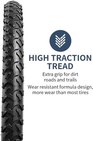 YUNSCM 2-PCS 26" Bike Tires 26x2.125/57-559 Compatible with Mountain/Off Road Bike 26x1.95 26x2.0 26x2.10 26x2.125 26x2.15 Bike Bicycle Tires (Y-1108) in Saudi Arabia