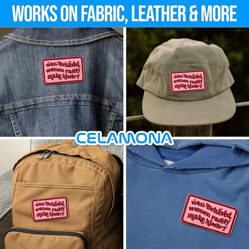 Well Behaved Women Rarely Make History Patch 3 Inches Iron On/Sew On Embroidered Applique Patch for Clothes Backpacks Hats, Funny Saying DIY Feminist Accessories Gifts for Mom Dad Friends Coworkers in Kuwait