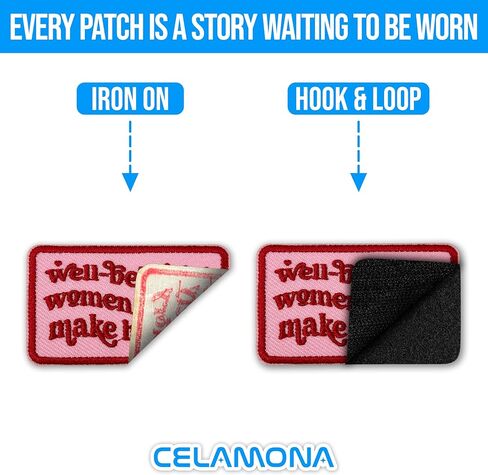 Well Behaved Women Rarely Make History Patch 3 Inches Iron On/Sew On Embroidered Applique Patch for Clothes Backpacks Hats, Funny Saying DIY Feminist Accessories Gifts for Mom Dad Friends Coworkers in Kuwait