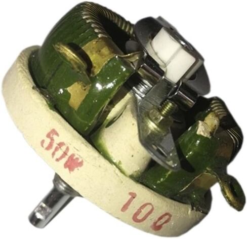 Wirewound Ceramic Potentiometer Adjustable Rheostat Resistor 50W 5/10/20/30/50/100/150/200/300/500/1000 Ohm(100R) in Saudi Arabia