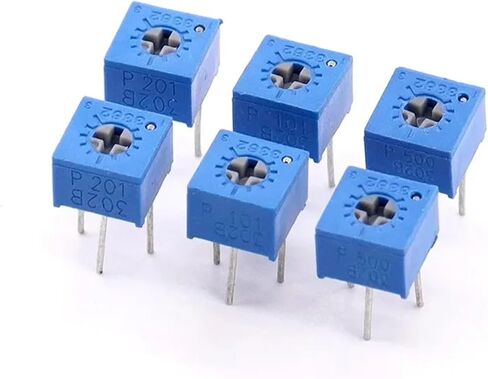500pcs/lot 3362W 14 Values 100R to 2M Ohm Trimpot Trimmer Potentiometer 10% Resistance Tolerance(500K ohm 504) in Saudi Arabia