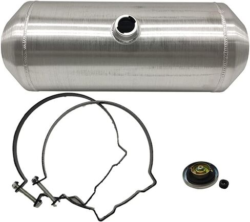 JSD AUTO PARTS Outlet 3/8 "NPT 10"x26" 9 جالون مركز تعبئة خزان الوقود / الغاز من الألومنيوم in Saudi Arabia