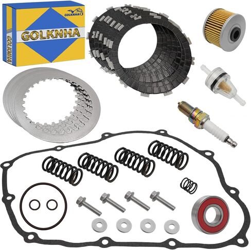 Clutch Friction Plates Gasket & Oil Filter Kit Compatible with Honda XR650L XR500R XR600R NX650 1985-2024 in Saudi Arabia
