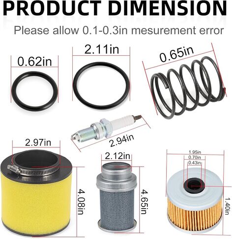 Air Filter & Air Cleaner Body & Oil Filter Spring for Honda TRX300 TRX300FW 1988-2000 in Saudi Arabia