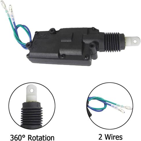 Riloer Universal Heavy Duty Power Lock Engine 2 سلكين، مشغل قفل باب السيارة، مشغل قفل باب المحرك لمعظم المركبات 12 فولت، محرك السيارة العالمي شديد التحمل عالي الطاقة محرك قفل الباب in Saudi Arabia