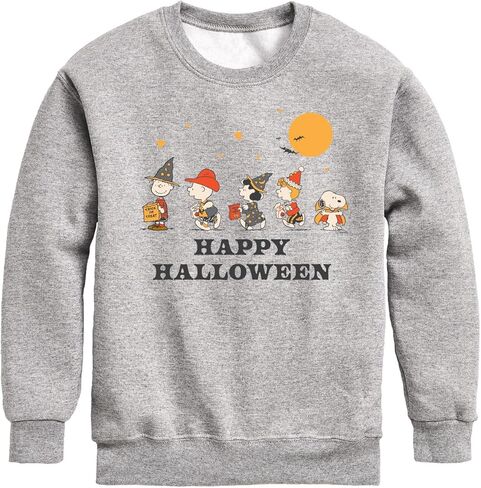 HYBRID APPAREL - Peanuts - Retro Halloween Group - Toddler & Youth Crewneck Fleece Sweatshirt in Saudi Arabia