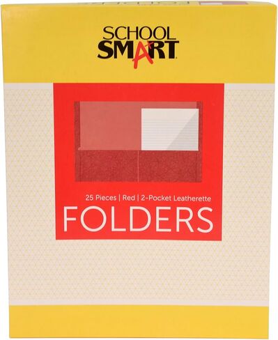 School Smart Extra Large 2-Pocket Folder, Green, Pack of 25 in Kuwait