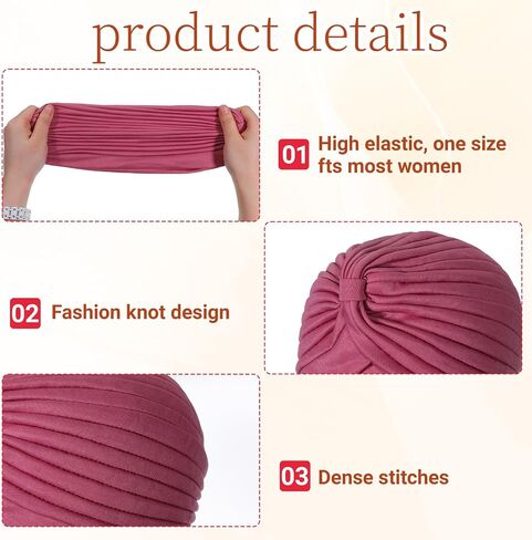 16 Colors Turbans for Women, Polyester Turban Head Wraps for Women, Soft and Stretchable Beanie Turbans and Head Wraps, Solid Hair Turban Coverings in Saudi Arabia