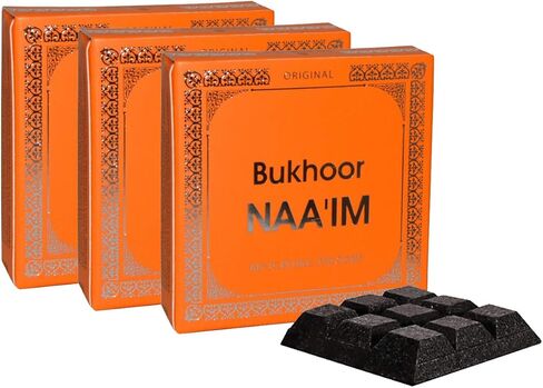 ARABIYAT Oud Bakhoor Naaim Best Arabian بخور العود | Bukhoor Arabic Incense Bricks| Exotic Woody and Musky Oriental Scent Perfect for Prayer and Meditatio (3 Pack) in Kuwait