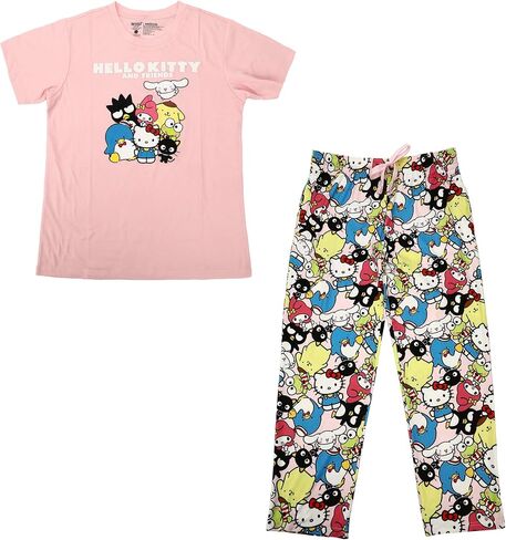 Bioworld Hello Kitty & Friends Group Shot Women's 2-Pack Pajama Set in Saudi Arabia