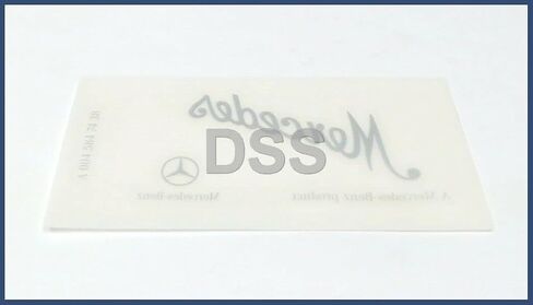 MERCEDES CLEAR WINDSHIELD GLASS DECAL STICKER SIGNATURE SIGNED BY MERCEDES BENZ in Saudi Arabia