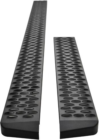 لوحات تشغيل Westin 27-81005 Grate Steps مقاس 46 بوصة للسائق و97 بوصة من جانب الركاب باللون الأسود in Saudi Arabia