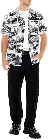 Forever 21 Men's Mid-Rise Cargo Pants in Saudi Arabia