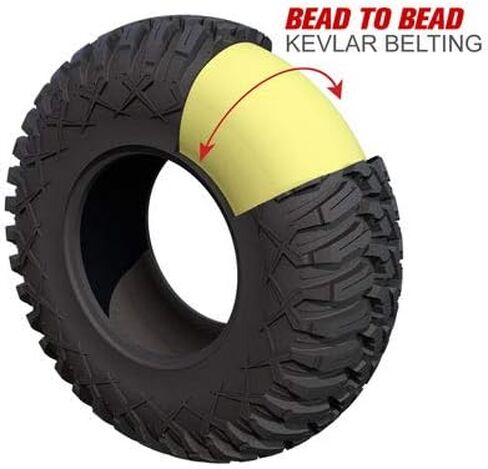 أربع عبوات - إطار Tusk TERRABITE ULTRA HD 10 Ply Aramid Radial UTV/ATV - 28x10-14 in Saudi Arabia