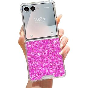 LCHULLE for Samsung Galaxy Z Flip 5 Case Bling Glitter for Girls Women Cute Shiny Sparkle Sequin Stars, Soft Silicone Four-Corner Shockproof Cover Protective Phone Case for Samsung Z Flip 5 5G(Blue) in Kuwait